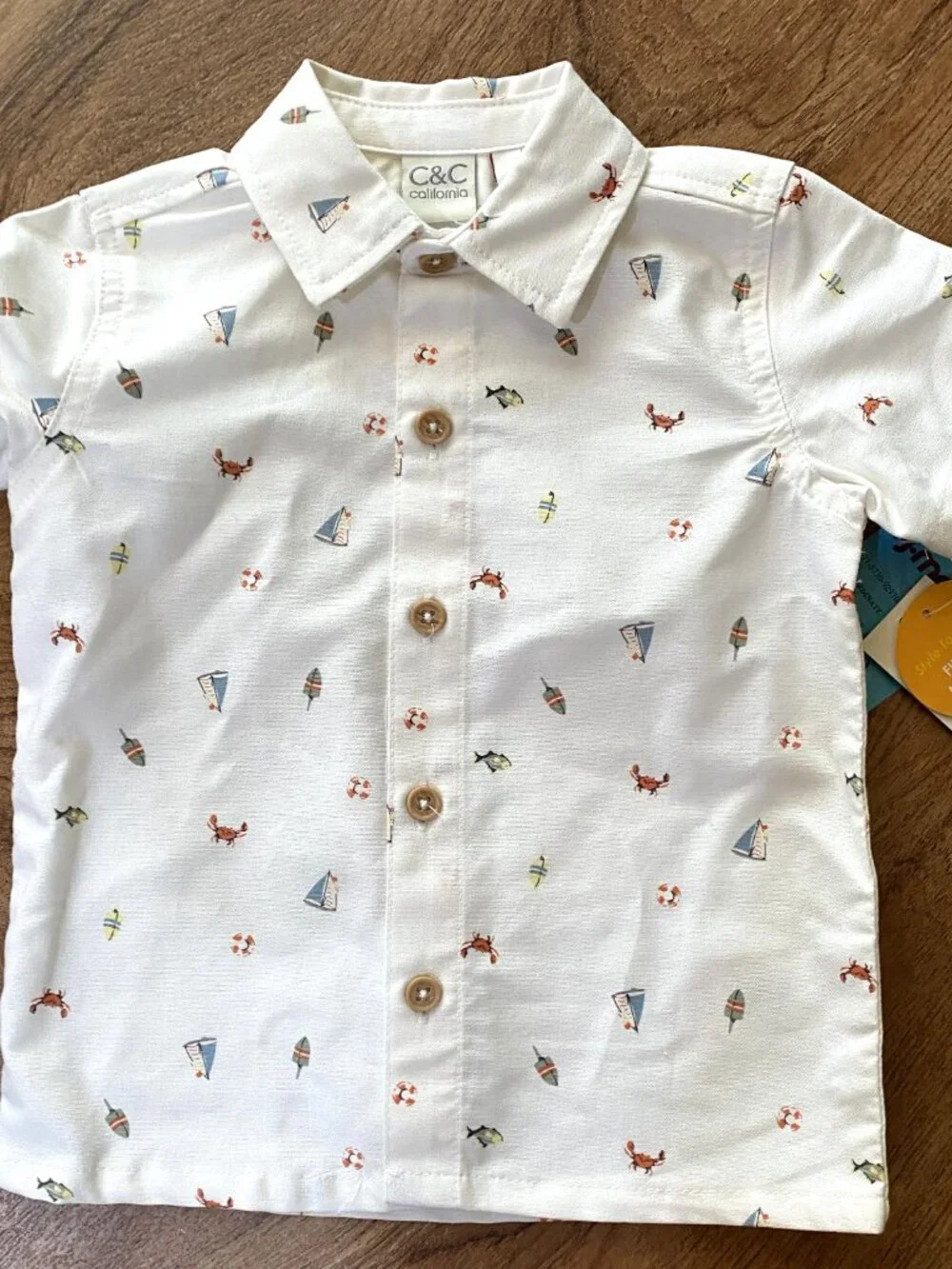 Lot S/S Button Up Shirts/Shorts/Pants-Rabbitt Bear/Gap/Cat & Jack/C&C-12M